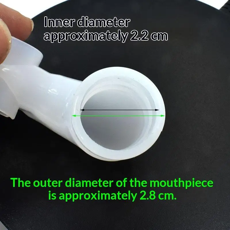1PC Diving Bite Mouthpiece Breathing Tube Accessories Disposable Bite Mouthpiece Diving PVC Bite Glue Nozzle
