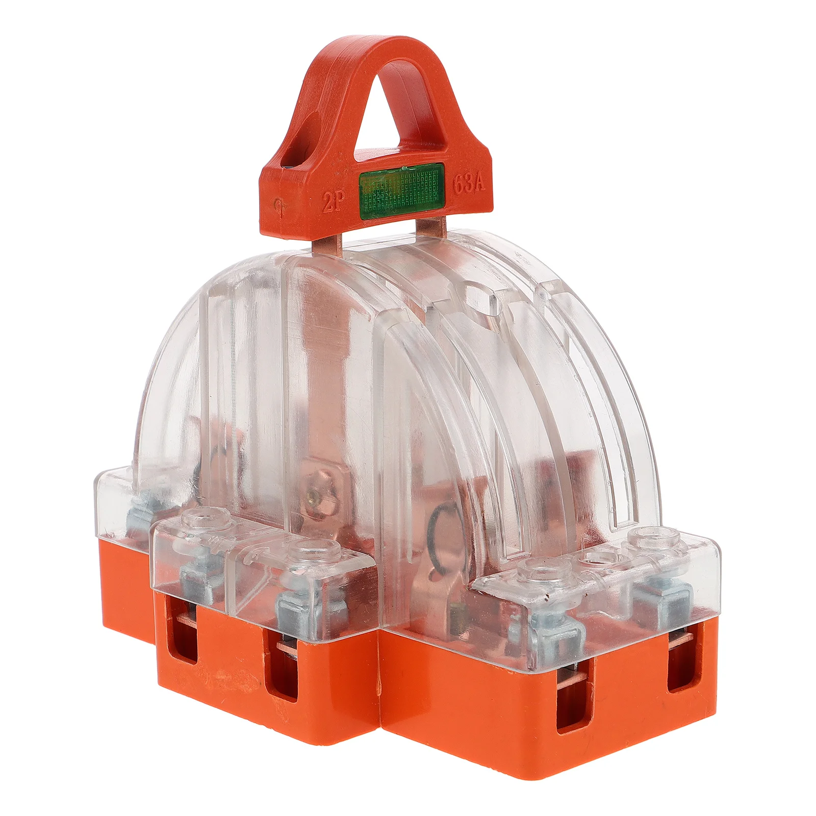 

2P 63A Copper Transparent LED Double Throw Knife Switch Disconnect Terminal Blade Bidirectional Gate Switch Gear