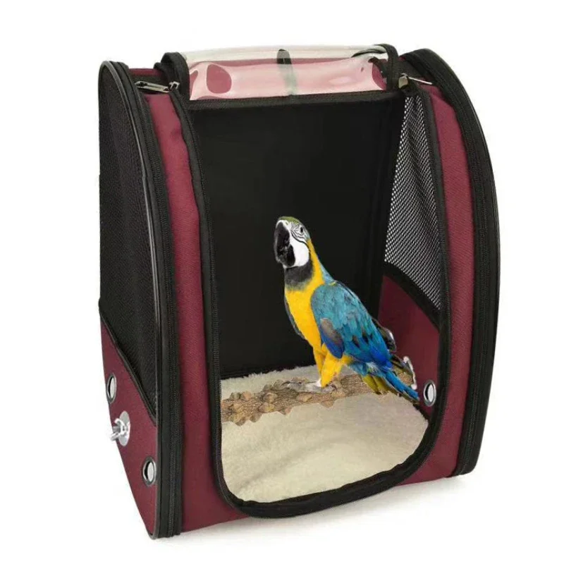 

Outdoors Parrot Backpack Portable Foldable Bird Carrier Bag Travel Luxury Birds Carrier Bag Low Prices Large Big Pet Supplies