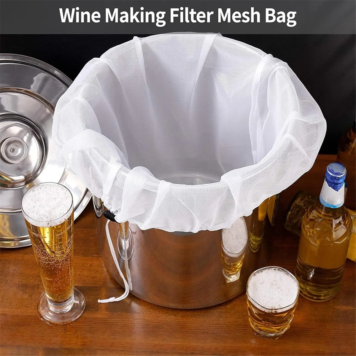 

Универсальные муслиновые салфетки из 4 шт. для приготовления пищи, мешкодержатели с мелкой сеткой, 26x22 дюйма