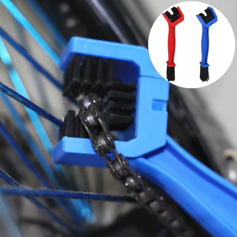 Motorcycle Bicycle Chain Clean Brush Plastic Cycling Gear Grunge Brush Cleaner Outdoor Cleaner Motor Scrubber Tools Accessories