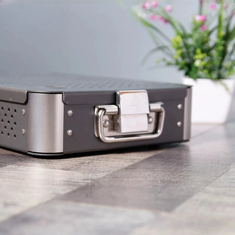 Weiyi Integrated With Handle Stainless Steel Lock For Disinfection Tool Box Medical Suitcase