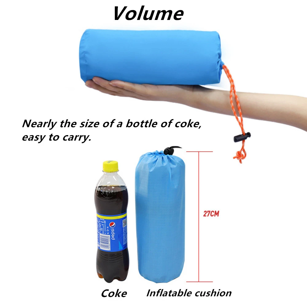 مقاوم للماء خفيفة للغاية المحمولة نفخ فراش المشي لمسافات طويلة خيمة حصيرة وسادة هوائية وسادة النوم في الهواء الطلق التخييم حصيرة فراش