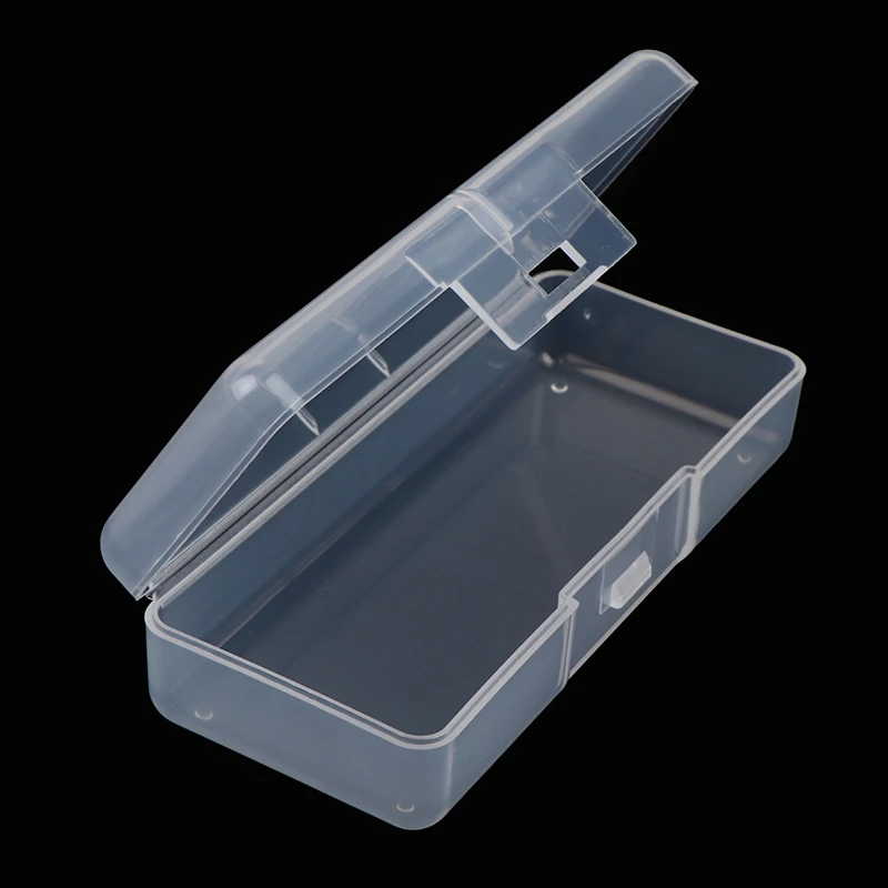 Caja cuadrada de plástico transparente para almacenamiento de artículos pequeños, organizador de artículos diversos