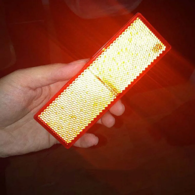 Safurance Fahrrad-LKW-Anhänger, Auto, reflektierender Reflektor aus Kunststoff, reflektierender Reflektor aus Kunststoff, Nachtsicherheitswarnungsaufkleberband