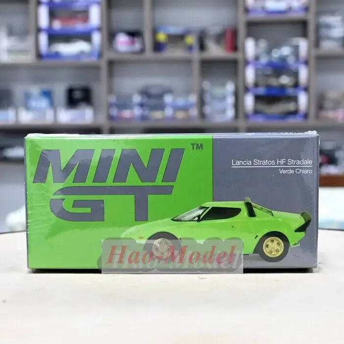 Tsm minigt 1/64 para lancia stratos hf stradale modelo de carro liga diecast simulação brinquedos presentes aniversário hobby exibição ornamentos