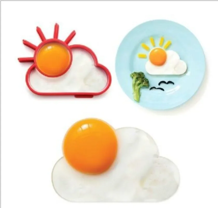 Breakfast  Mold Silicone Egg Pancake Ring Shaper Cooking Tool DIY Kitchen Accessories Gadget Plastic Egg Separator