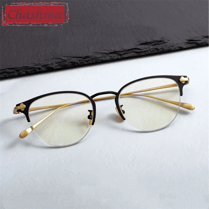 

Ultra Light Glasses Titanium Round Men Design Prescription Eyeglasses Optical Lens Transparent Crystal Designer Frames Female