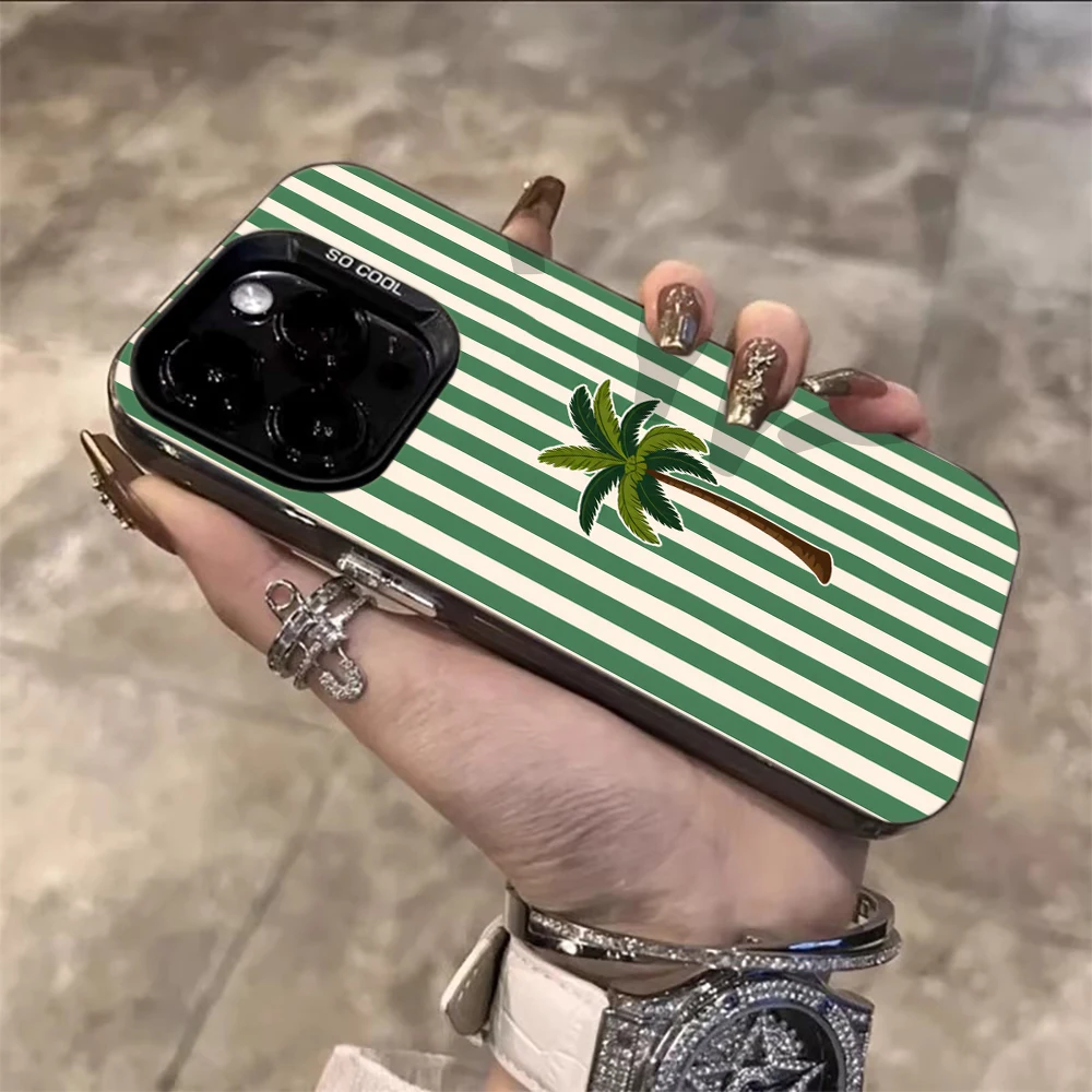 Niedliche grüne karierte lustige Hülle für iPhone 15 Pro Max Hüllen iPhone 17 11 12 13 ProMax 14 15 16 Plus 8 XS XR Stoßfeste TPU IMD Coque – Detail 8