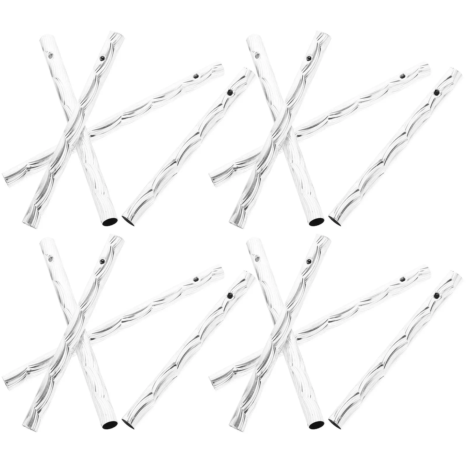 20 قطعة أنابيب الرياح المعدنية DIY استبدال أجزاء لملحقات جرس الرياح صياغة أنابيب حديقة معلقة الديكور #4