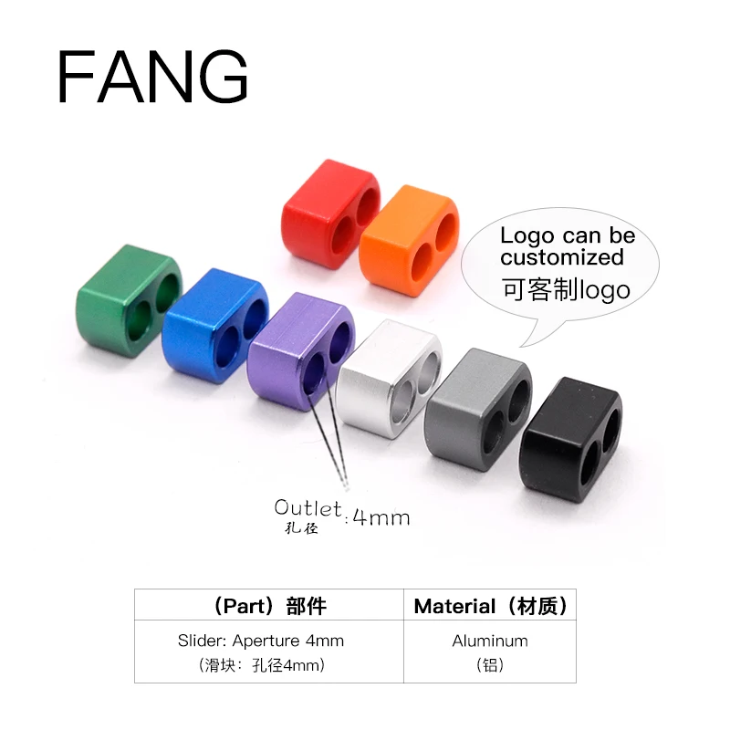 HAKUGEI FANG slider earphone upgrade line special DIY accessories aluminum slide buckle