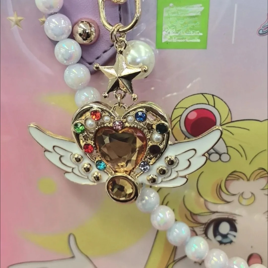 

Magical Girl Anime Rotating Key Chains Kawaii Blue Rose Jewelry for Teen Girls & Boys