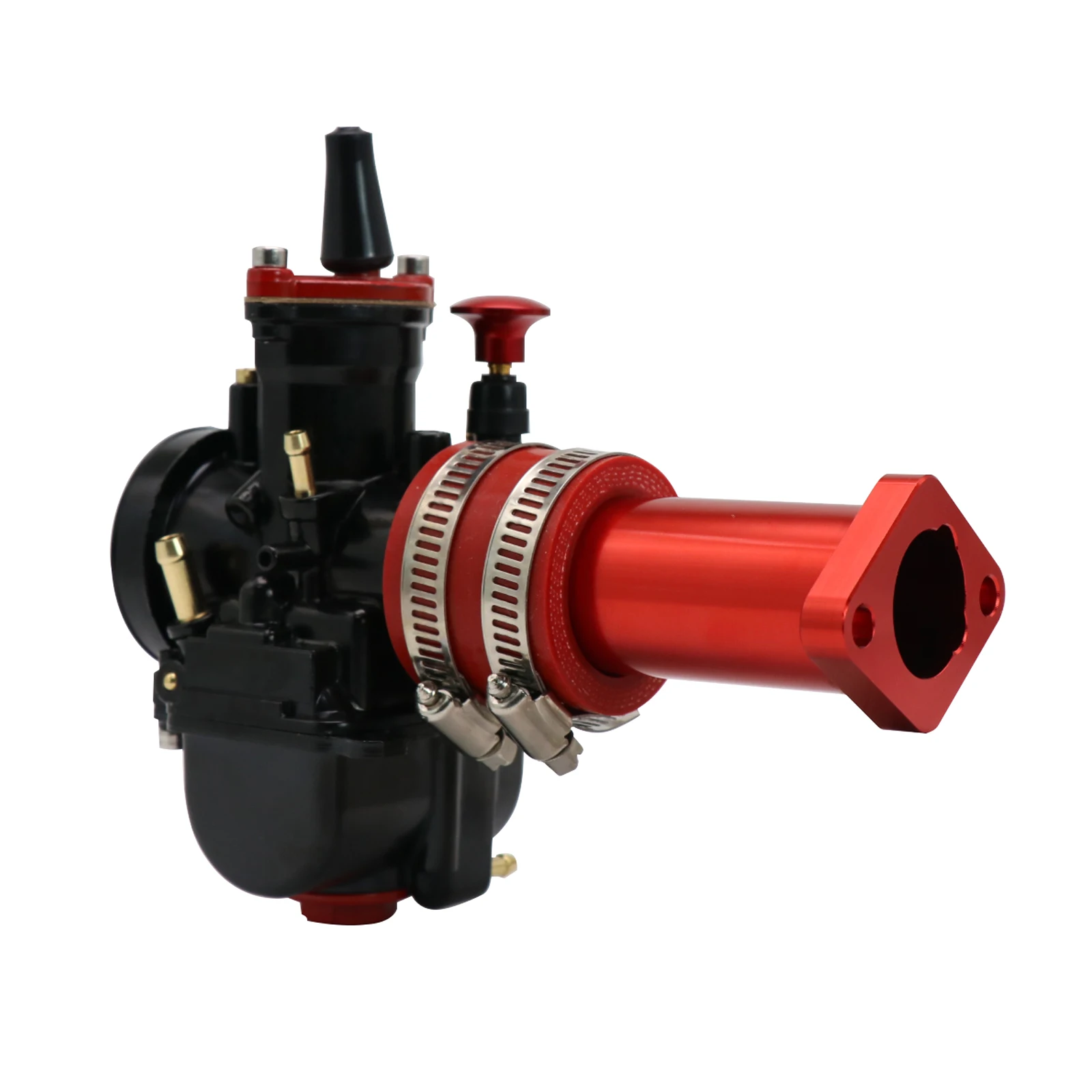 ZS Racing PWK 24 Racing Carburetor Intake Manifold Air Filter Kit for Predator 212cc 196cc 200cc 6.5hp Engine Mini Bike Go Kart