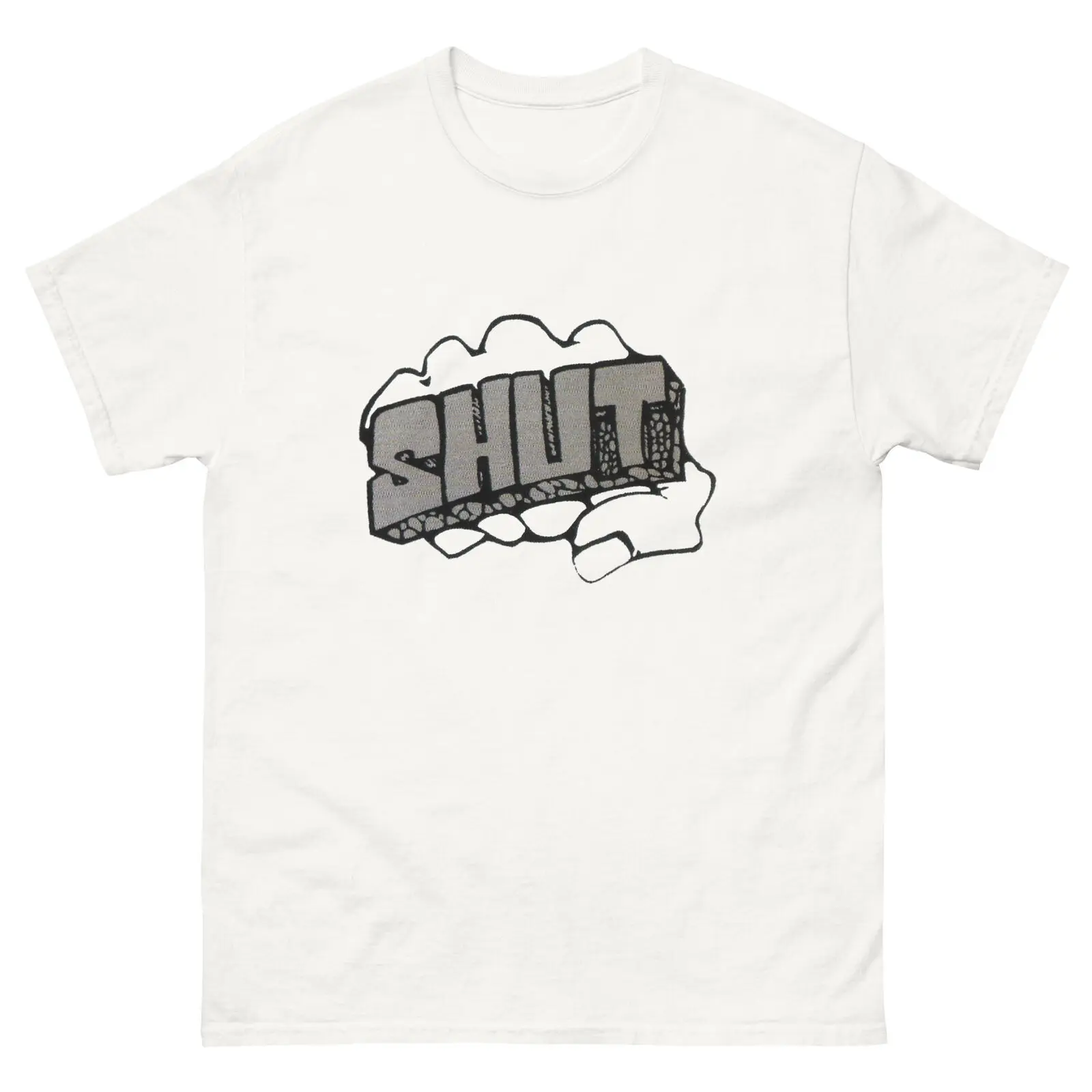 Shut Skate Knuckle Duster Fist Skateboarding T Shirt