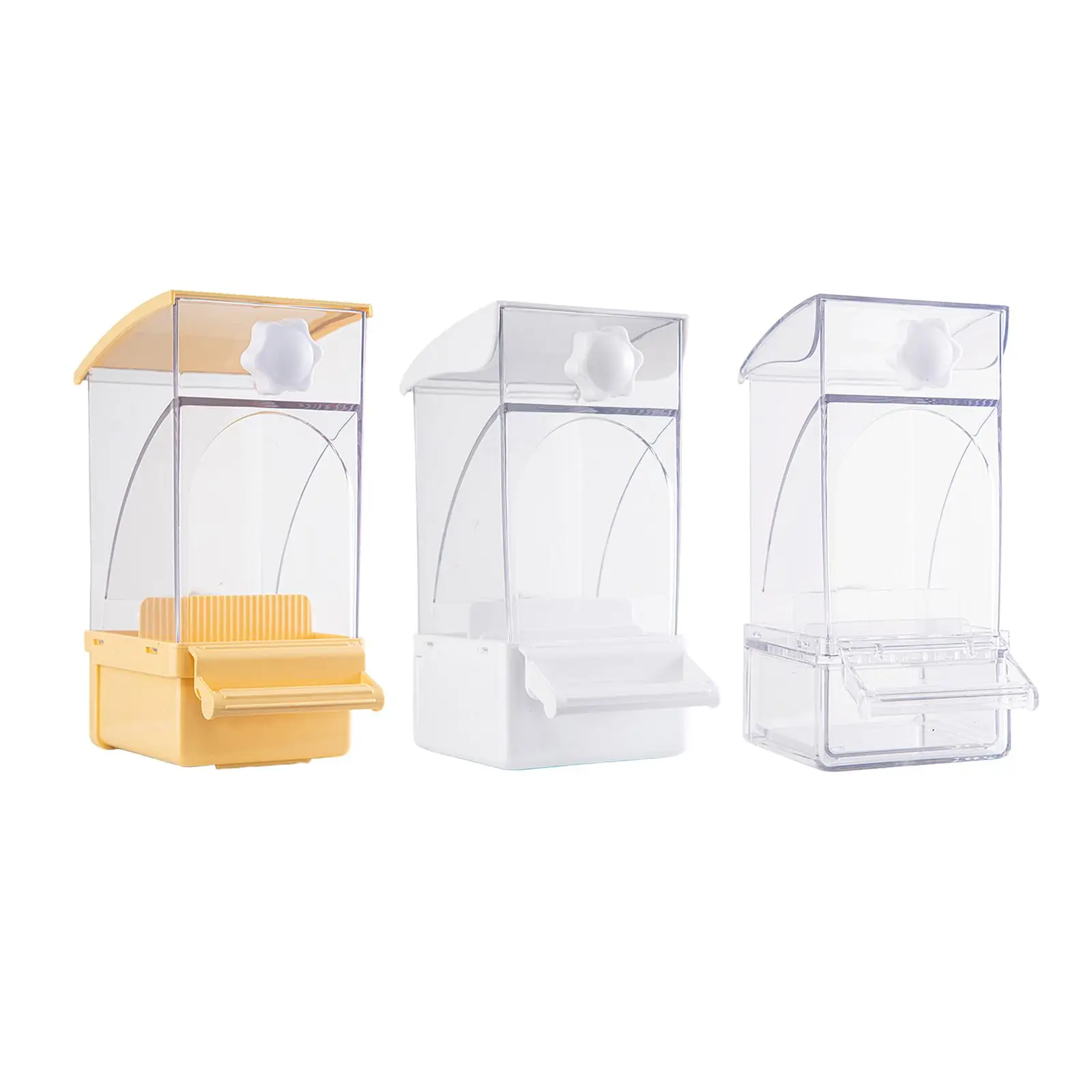 Comedero automático para pájaros, accesorio para jaula, contenedor de comida, comedero para loros, periquitos canarios, cacatúa, loros, canarios, Finch