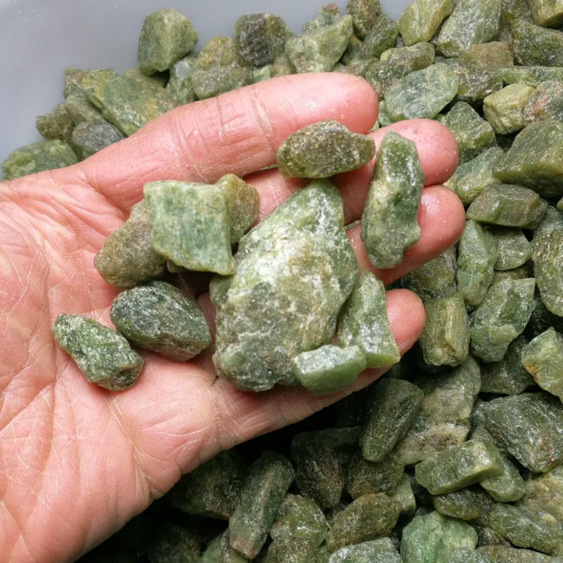 450g Raw Green Apatite Crystal Healing Crystals and Stones 20-40mm Mixed Irregular Semiprecious Gemstone Bulk Lot Making Jewelry image 3