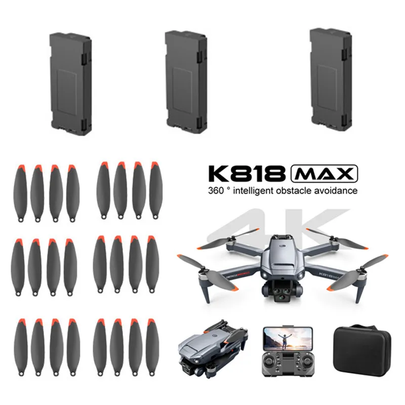 k818 MAX RC Drone Battery 3.7V 1800Mah Battery/Propeller K818MAX RC Drone Accessories K818 Drone Battery Blades K818 RC Dron Toy