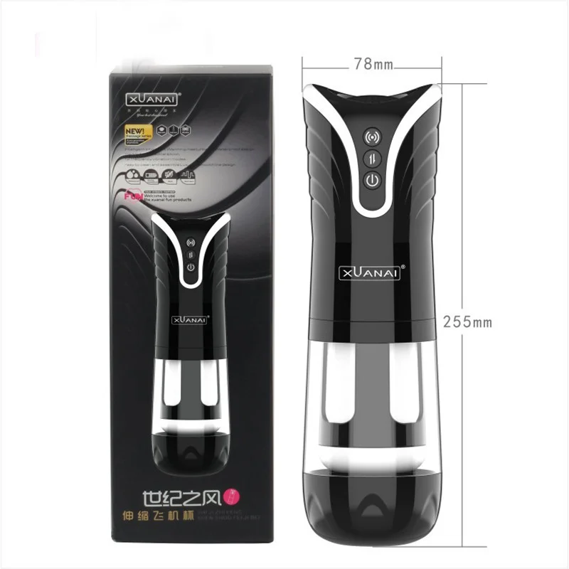 Automatic Male Masturbator For Men Electric Telescopic Masturbation Cup Real Vagina Pussy Adult Sex Toys For Men Masturbation
