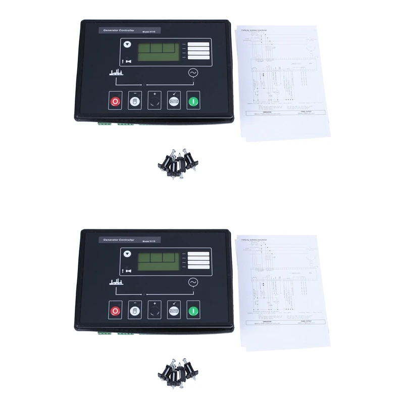 2X DSE5110 Generator Self-Starting Controller Generator Set Panel Electronic Controller Tool Generator Controller