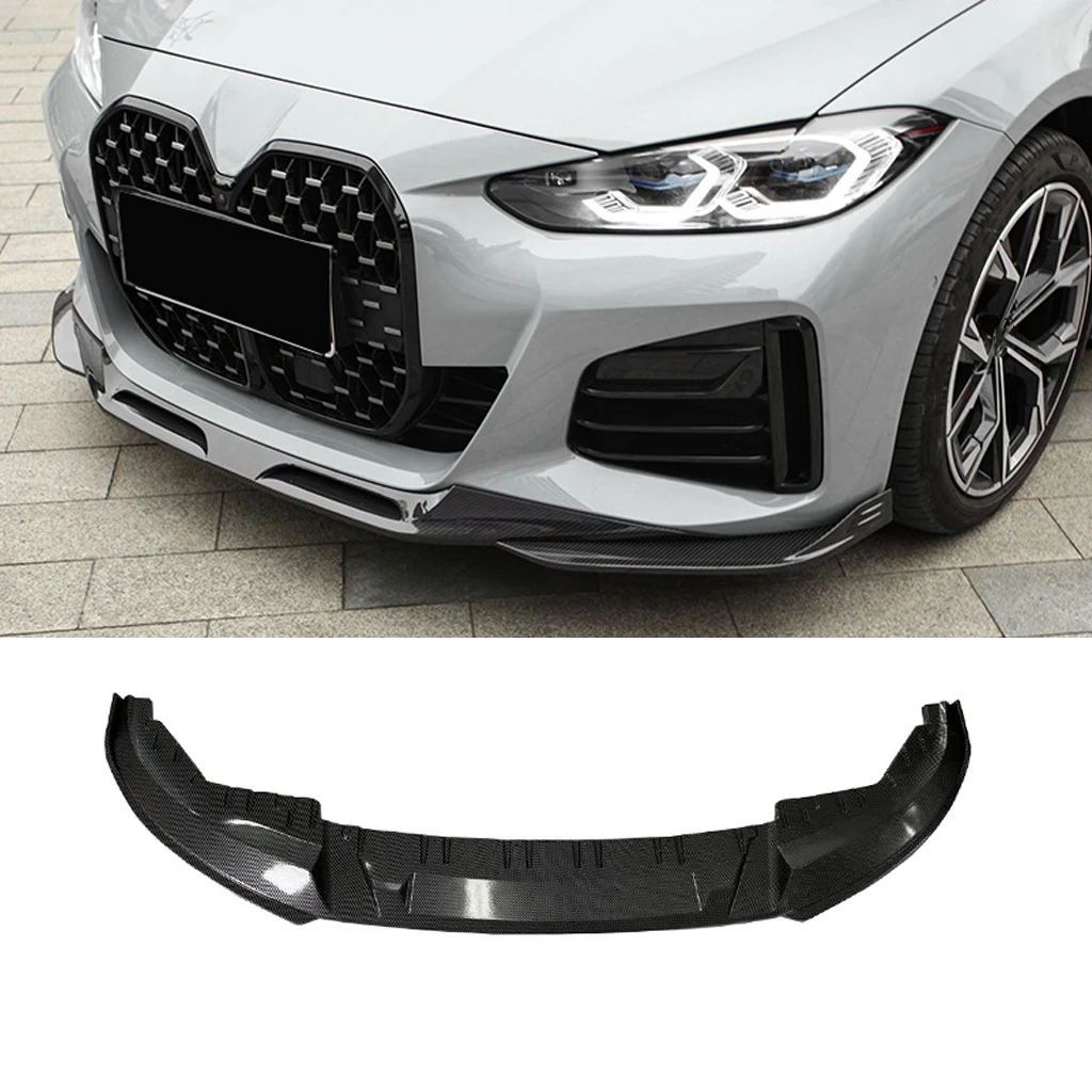 

Front Bumper Lip Spoiler Splitter Body Kit Aprons Cover Guard Trim For BMW 4 Series G24 G26 4 Door 430i 440i i4 Gran Coupe 2020+