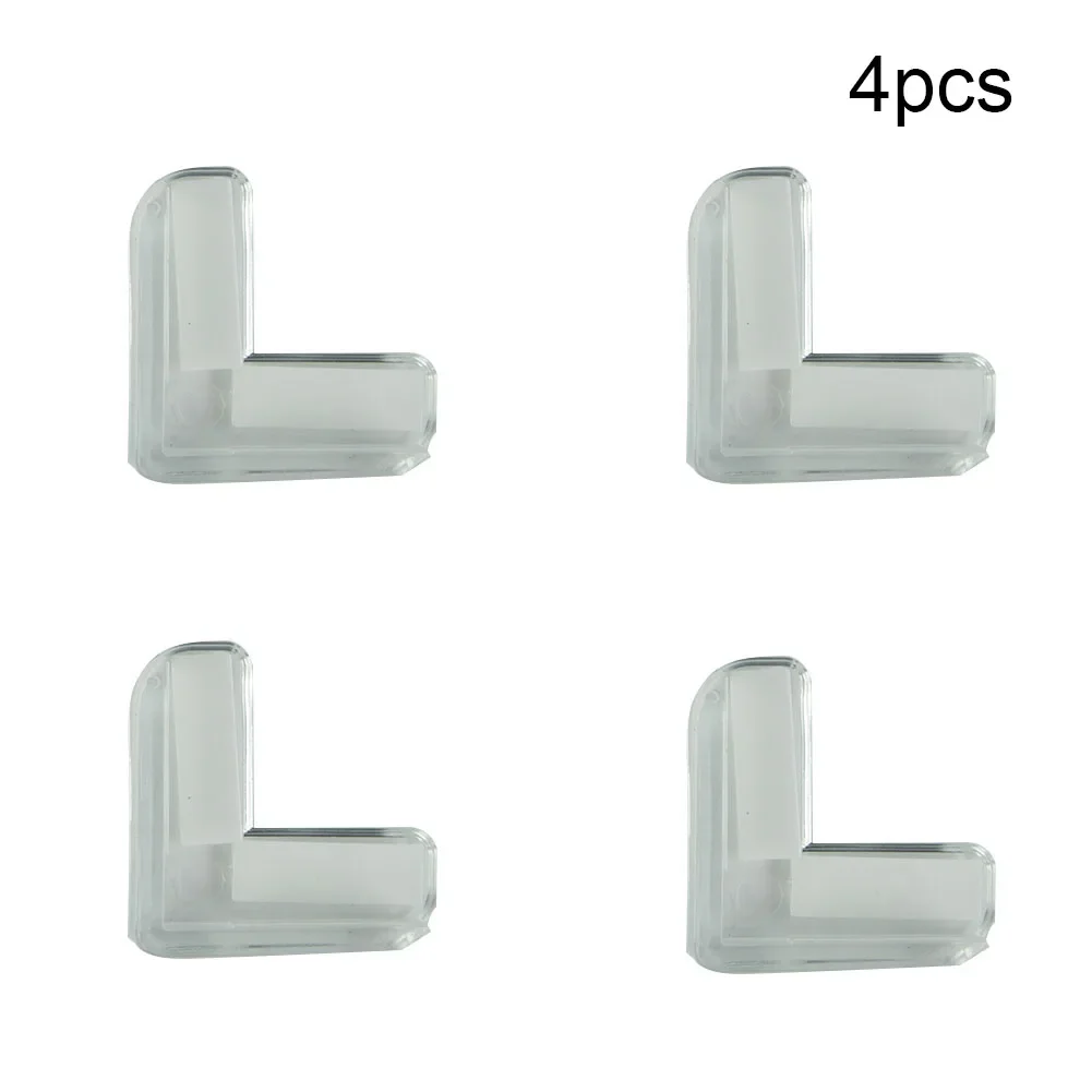 Table Corner Corner Edge Covers Cupboards Decks 4 Pcs Brand New Durable High Quality PVC Transparent Universal
