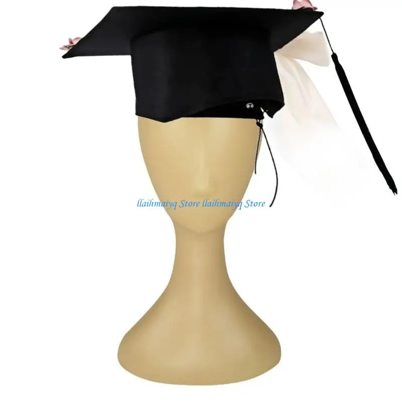 قبعات التخرج 573B مع شرابات، مثالية لاحتفالات الجامعة والمدارس الثانوية وأغطية الرأس للطلاب #5