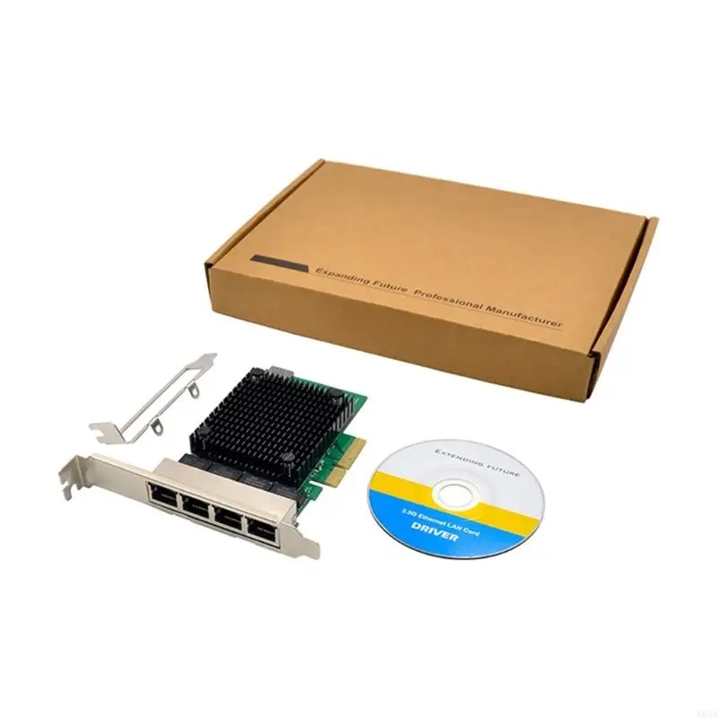 N84B 4-port PCI-E 2.5Gbps Ethernet Card PCIX bus Server Card NIC Adaptive