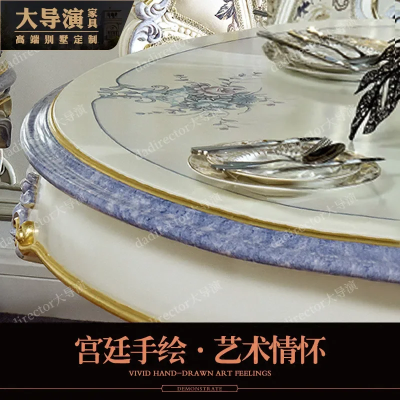 Luxury Dining Tables and Chairs Set Court Round Table