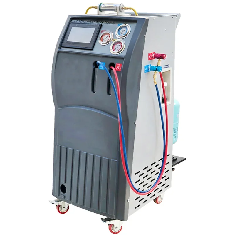 Full Automatic Refrigerant Recovery Machine 220v Ac Machine R134a High Quality Car Ac Machine and Flushing