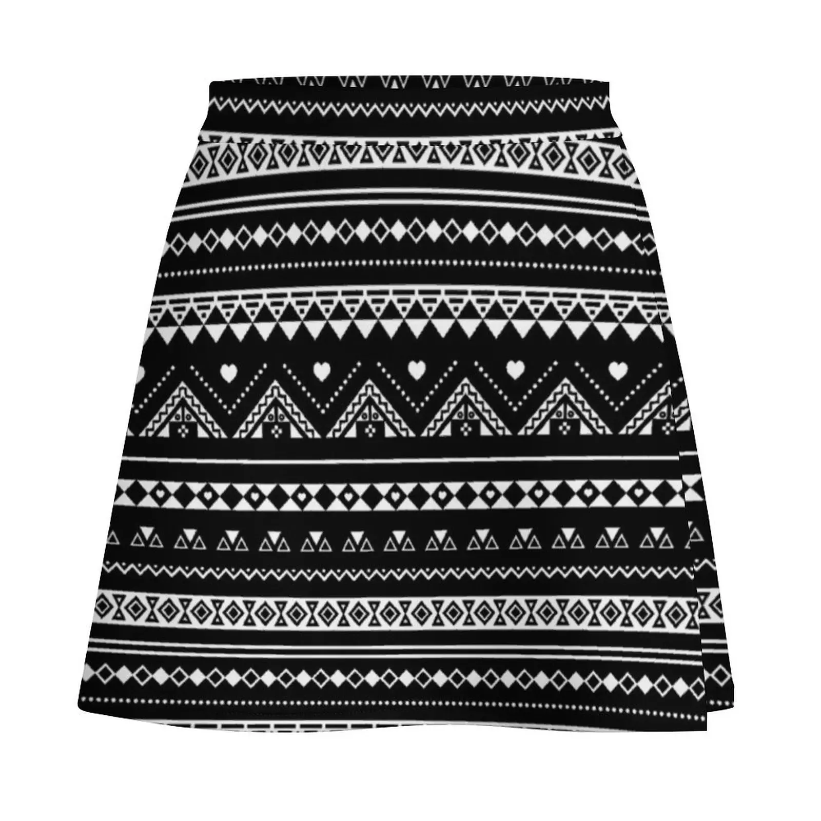 Aztec Mini Skirt Clothing female new in external clothes skirts summer 2026 woman korean luxury clothing Mini Skirt