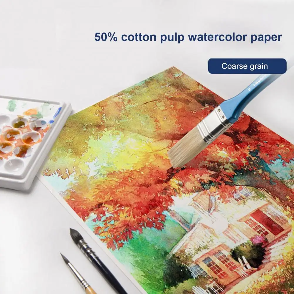 10/20 Water Color Paper Sheets Thick Watercolor Paper Kids Students Bulk Embossed Watercolor Drawing Paint Paper Art Supplies