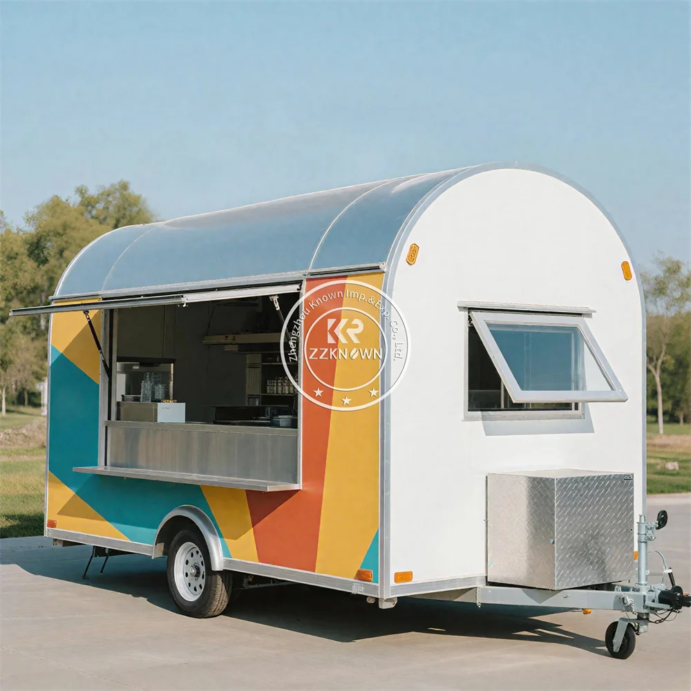 

Street Food Trailer Mobile Snack Pizza Cart Catering Trailer Fully Equipped Food Truck With Full Kitchen
