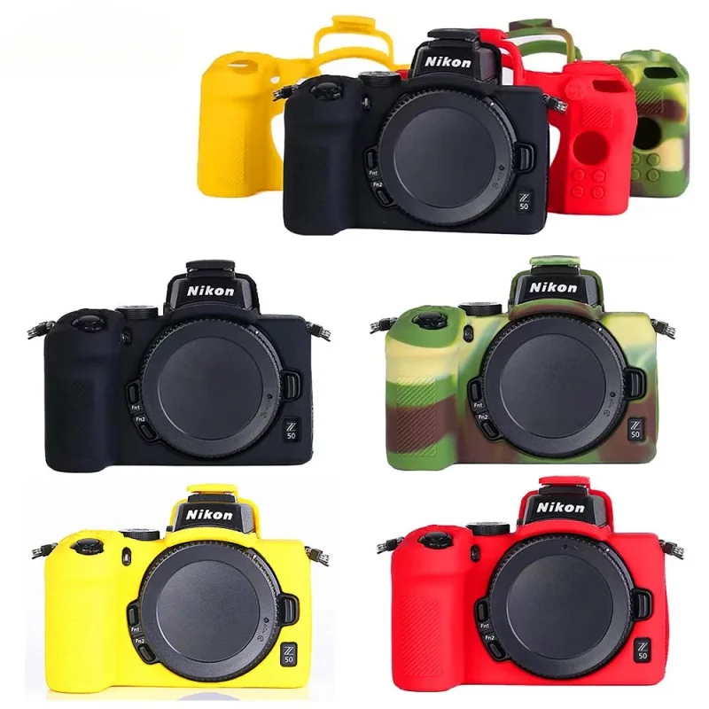 Coque en silicone souple pour appareil photo numérique Nikon Z50, peau d'armure, coque de protection du corps