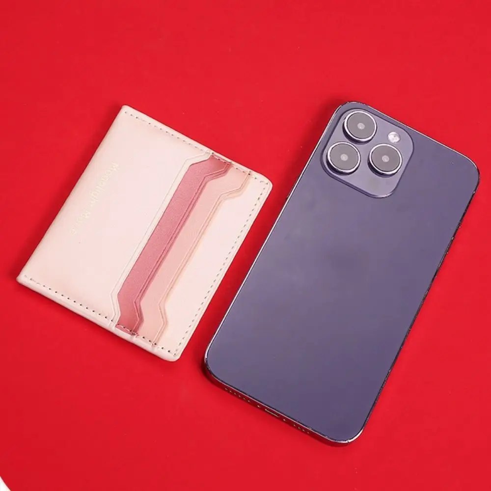 Portable Multi-card Slot Card Case PU Leather Ultra Thin Card Holder Simple ID Package Men Women