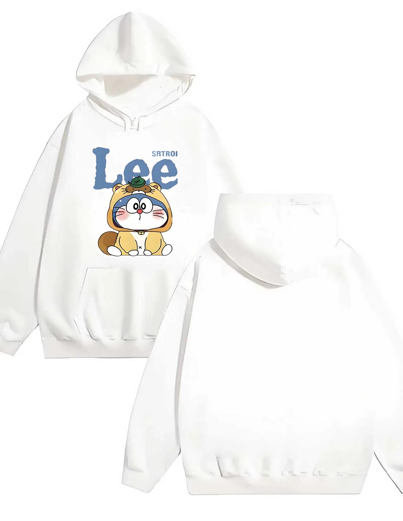 2025 Nuova felpa con cappuccio con stampa animalier cartoon per uomo e donna, pullover allentato casual, felpa con cappuccio pesante 330G