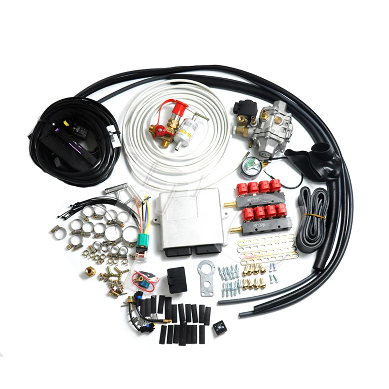 FC CNG  GNV 8 Cylinder for Cng Car Conversion Kit for Petrol Engine Complete Set of Gas Conversion Parts, Supplied in Bulk.