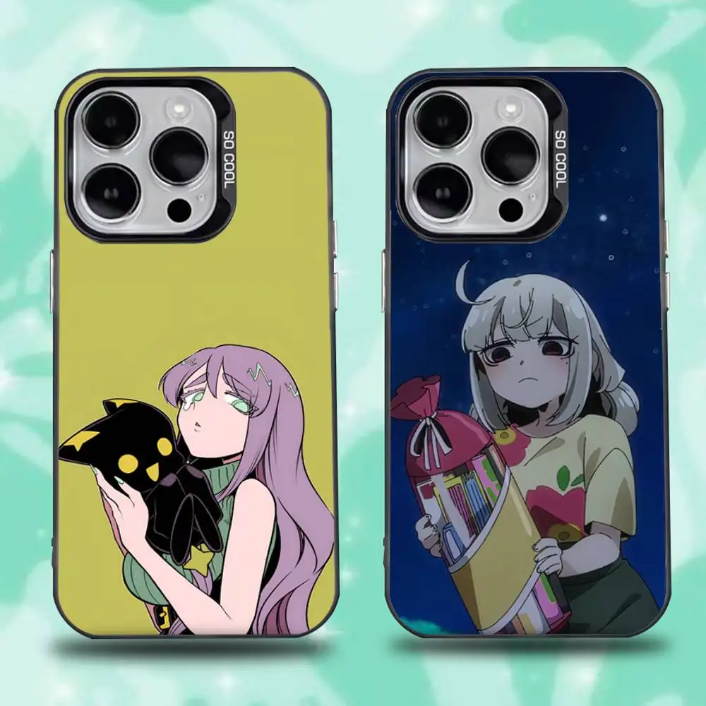 

Gushing over Magical Girls Phone Case For iPhone 16,15,14,13,12,11,Pro,Max,Plus,Mini,XS,SE Anti Fall Black Matte Hard Bumper