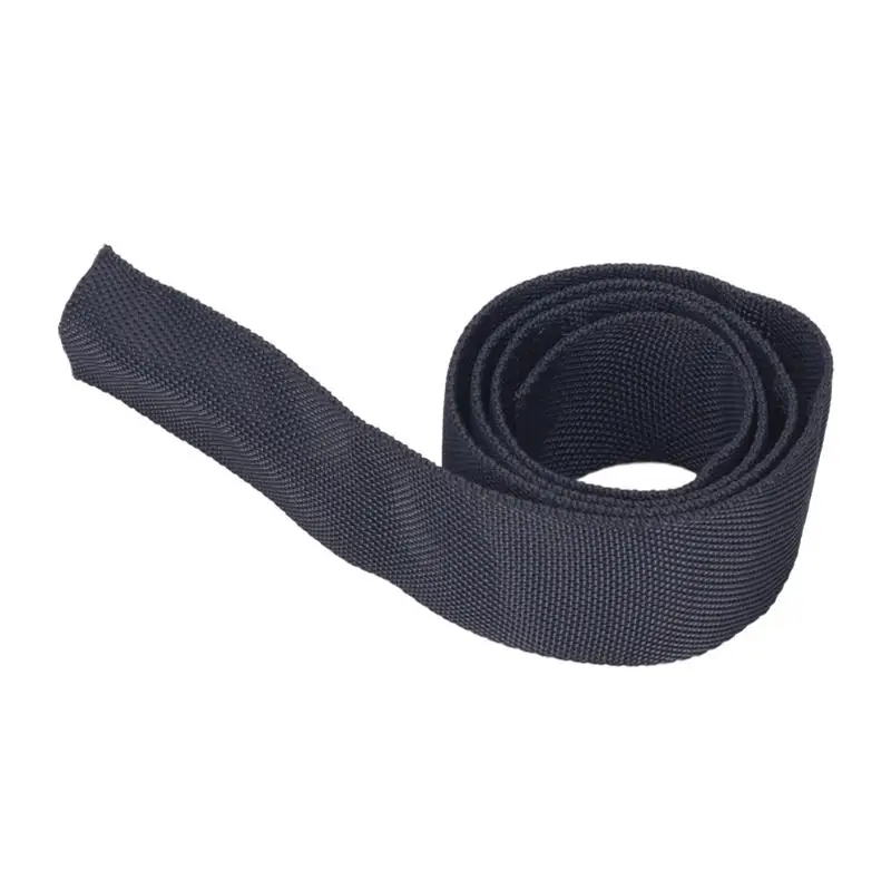 Polyester Winch Rope Protective Sleeve Black Universal For 3.5/5CM Width Cable Line Winch Rope Protector Winch Strap Sheath