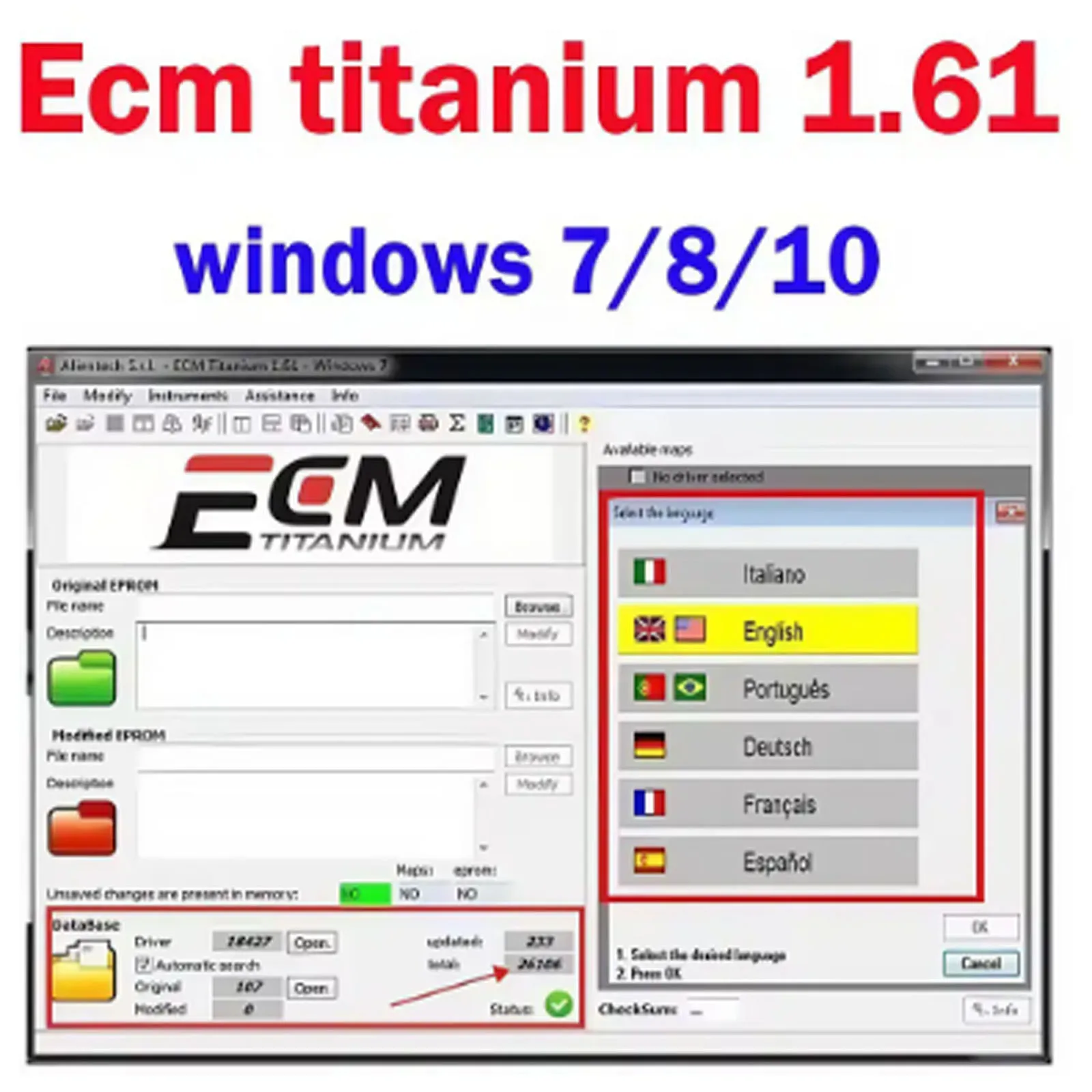 2026 Auto Repair Software 93GB Damos Files ECM Titanium 26100 Immobilizer Tool V1.2 Windows 4.7 with Installation Video Guide