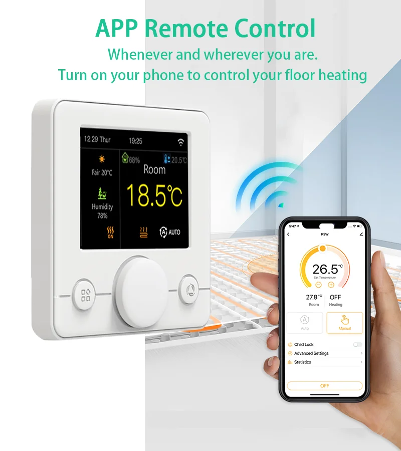 WiFi Smart Digital Thermostat Tuya Warme Fußbodenheizung Temperaturregler für Wasser/Elektro-/Gas Kessel Alexa Google Hause