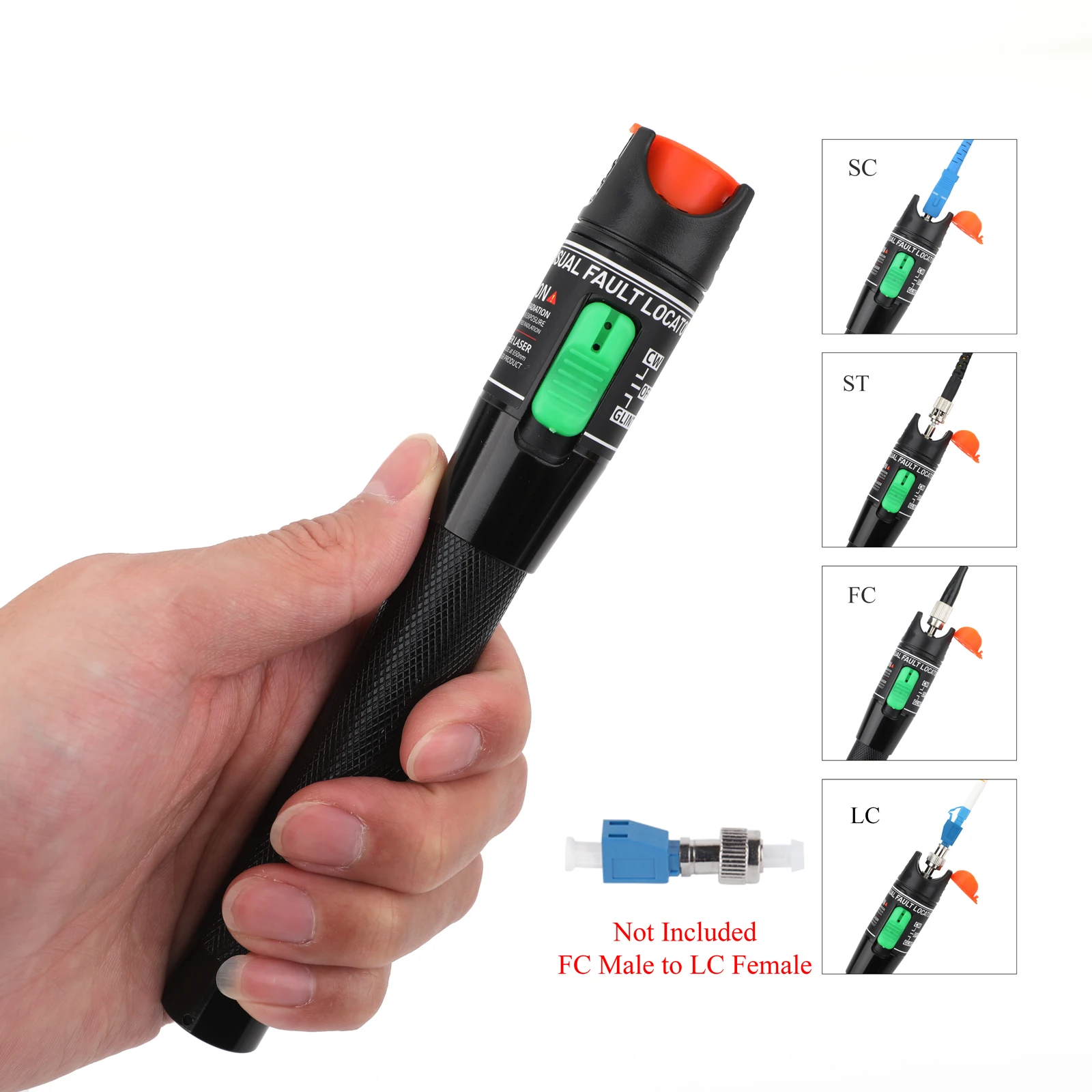 Visual fault locator 5/10/15/20/30/50/60/70/80/100MW Fiber Optic Cable Tester Tool FTTH Optical Fiber Tester SC/FC/ST