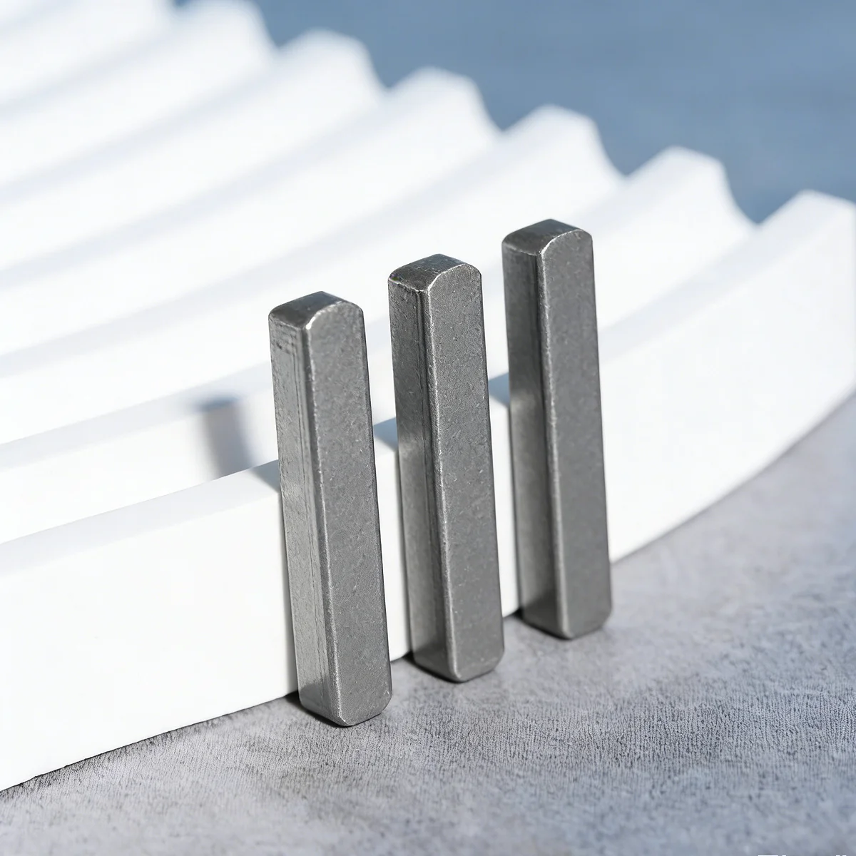 190 Stück Flachstifte aus Kohlenstoffstahl Typ A, Parallelstifte, Vierkantstifte, Kreuzstifte, fertige Flachstifte, Doppelrundstifte. – Detail 6