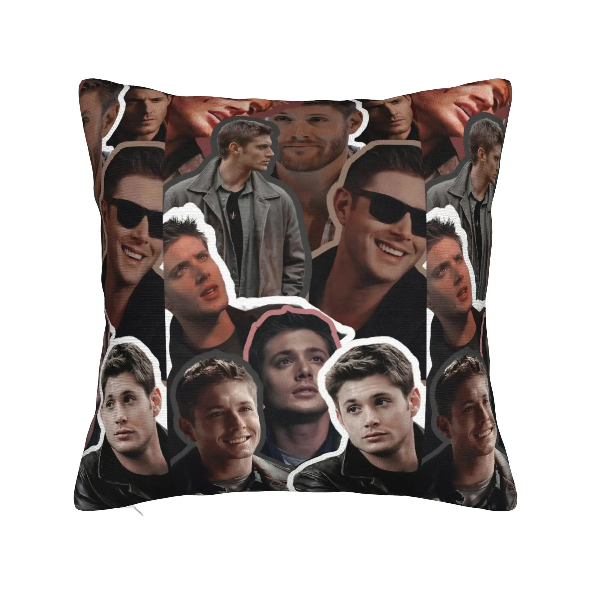 Supernatural Dean Winchester Pillowcase Soft Fabric Cushion Cover Decorations  Throw Pillow Case Cover Home Square 18''