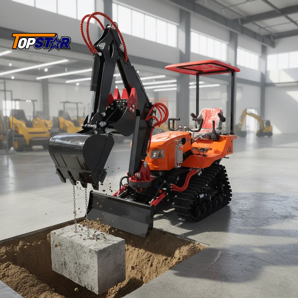 

Мини-гусеничный трактор 35 л.с. для тяжелых работ с фронтальным погрузчиком и различными навесными устройствами для фермерских хозяйств