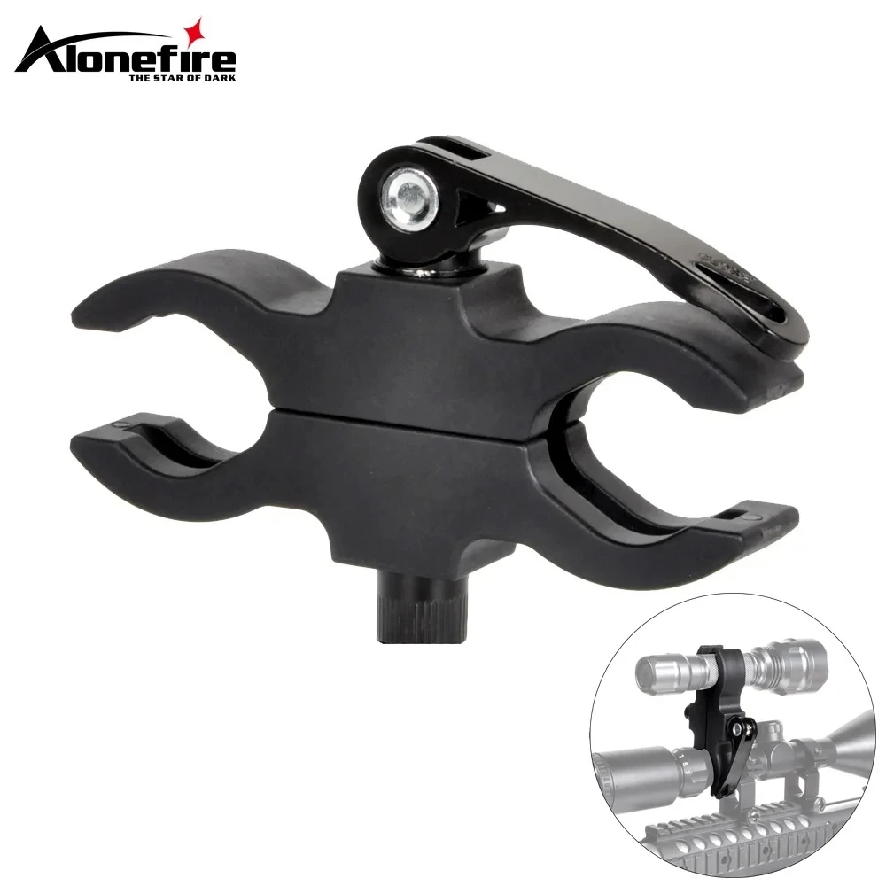 25-35mm Rapid Release High Hardness Round Pipe Clamp Universal Flashlight Tube Mounts Torch Laser Support Hunting Light Clip