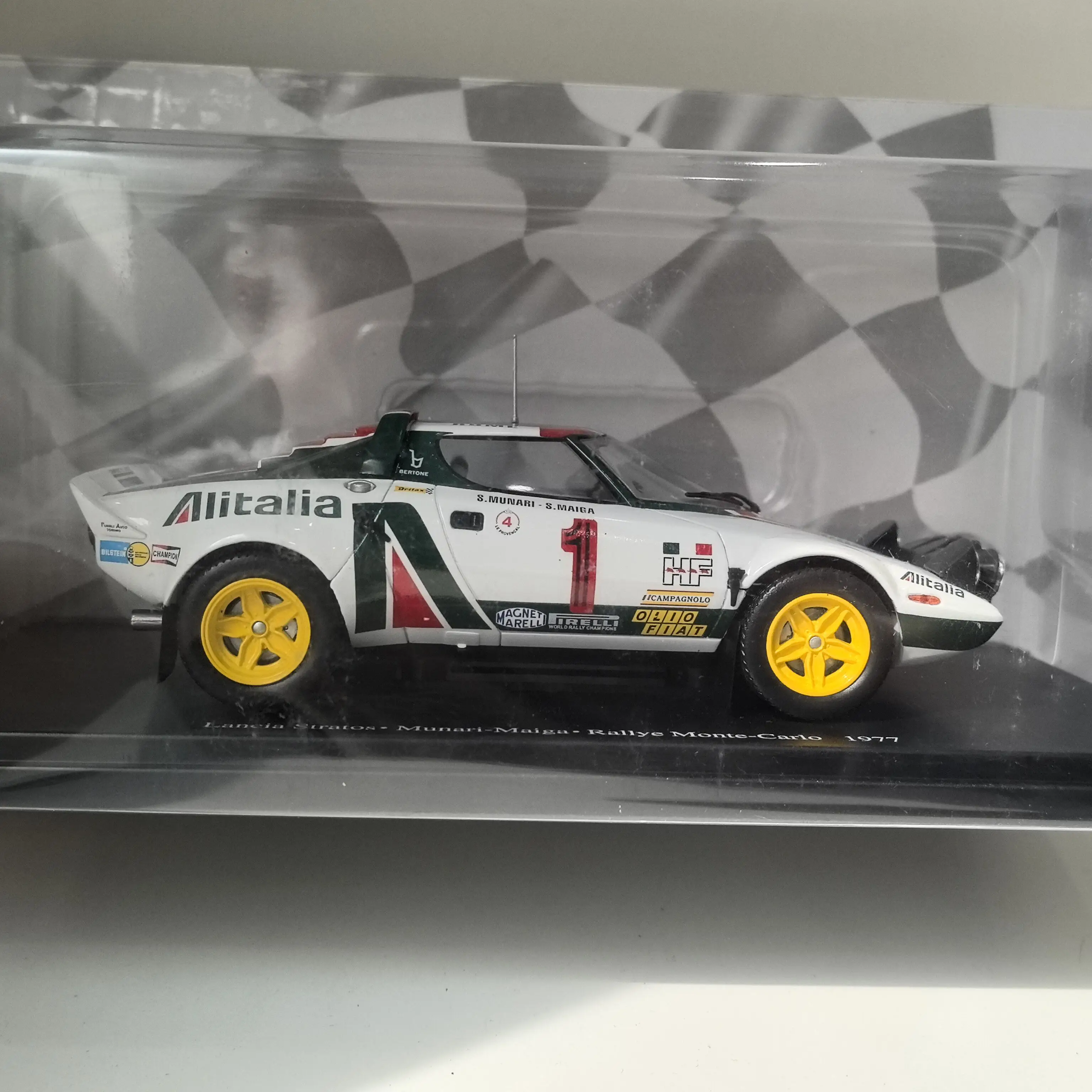 Diecast IXO 1:24 Scale LANCIA STRATOS #1 1977 Alloy Car Model