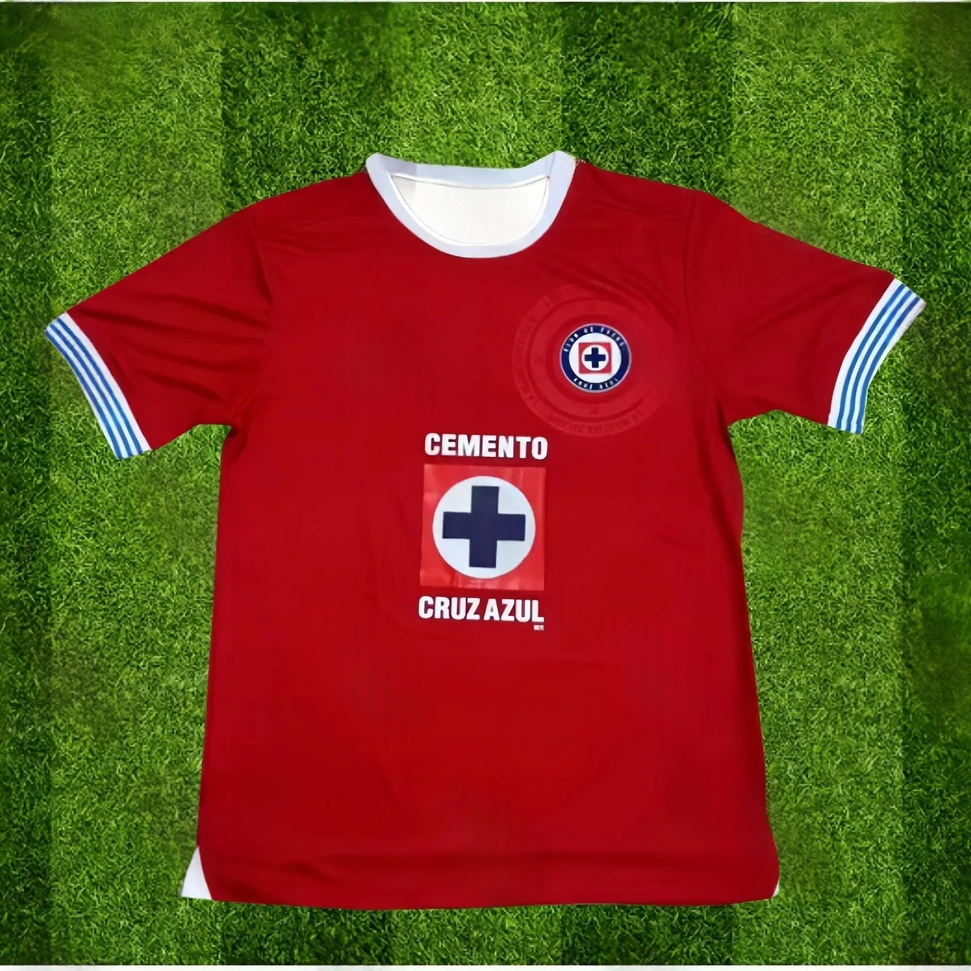 26-27 Neues Cruz Azul Herren Fußballtrikot Y2K Übergroßes Familien-Freizeit-T-Shirt Geeignet für den Alltag – Detail 5