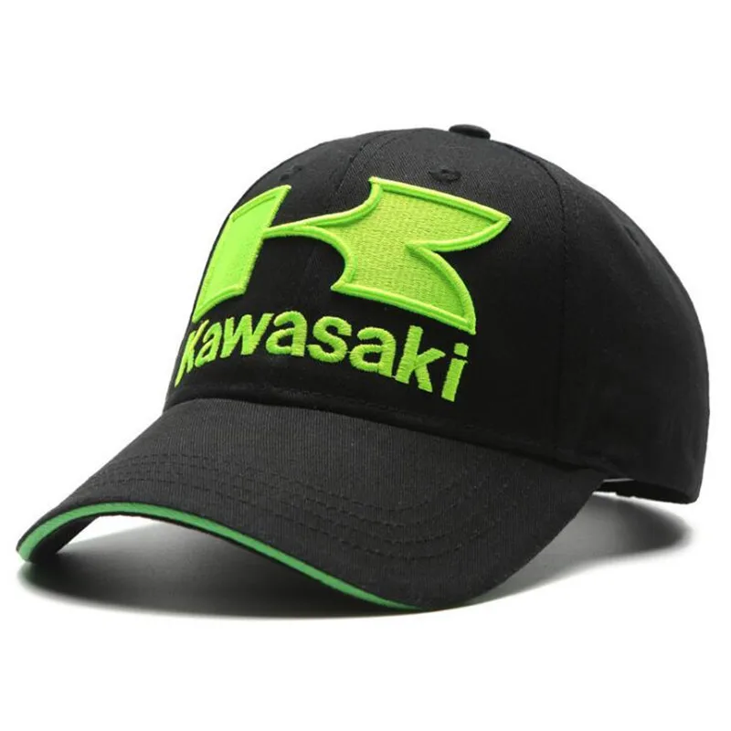 New Kawasaki Sun Hat Embroidered Cotton Men's Kawasaki Baseball Hat Women's Hip Hop High Ponytail Hat Outdoor Sports Hat