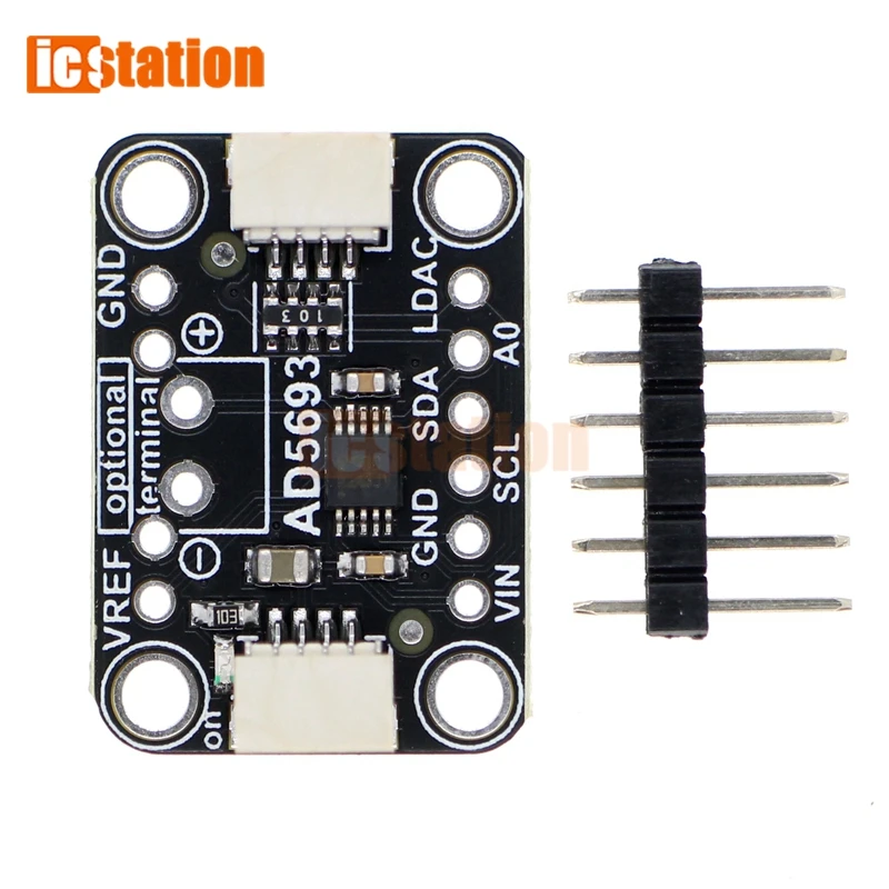 AD5693R I2C Interface 16-bit DAC Module Digital Signal Conversion Module Compatible with STEMMA QT Qwiic