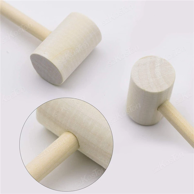 1/5/10Pcs DIY Wooden Hammer Houten Hammer Mallet Hammer Carving Tool Lederen Craft Sieraden Maken Mini Hammer Gifts Tool
